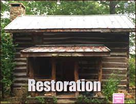Historic Log Cabin Restoration  Cottonwood, Alabama